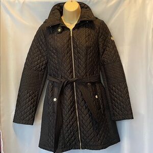Michael Kors Black Belted Coat